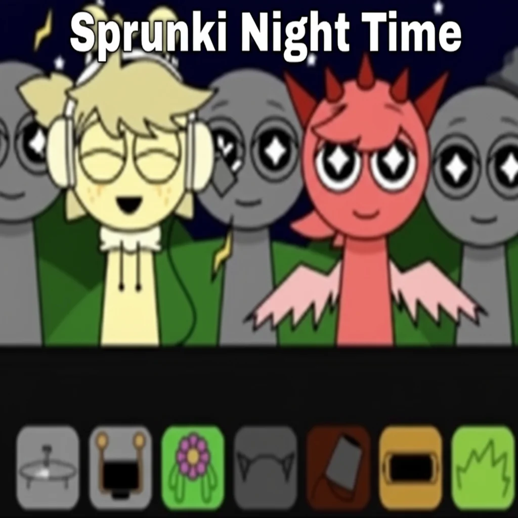 Sprunki Night Time cover