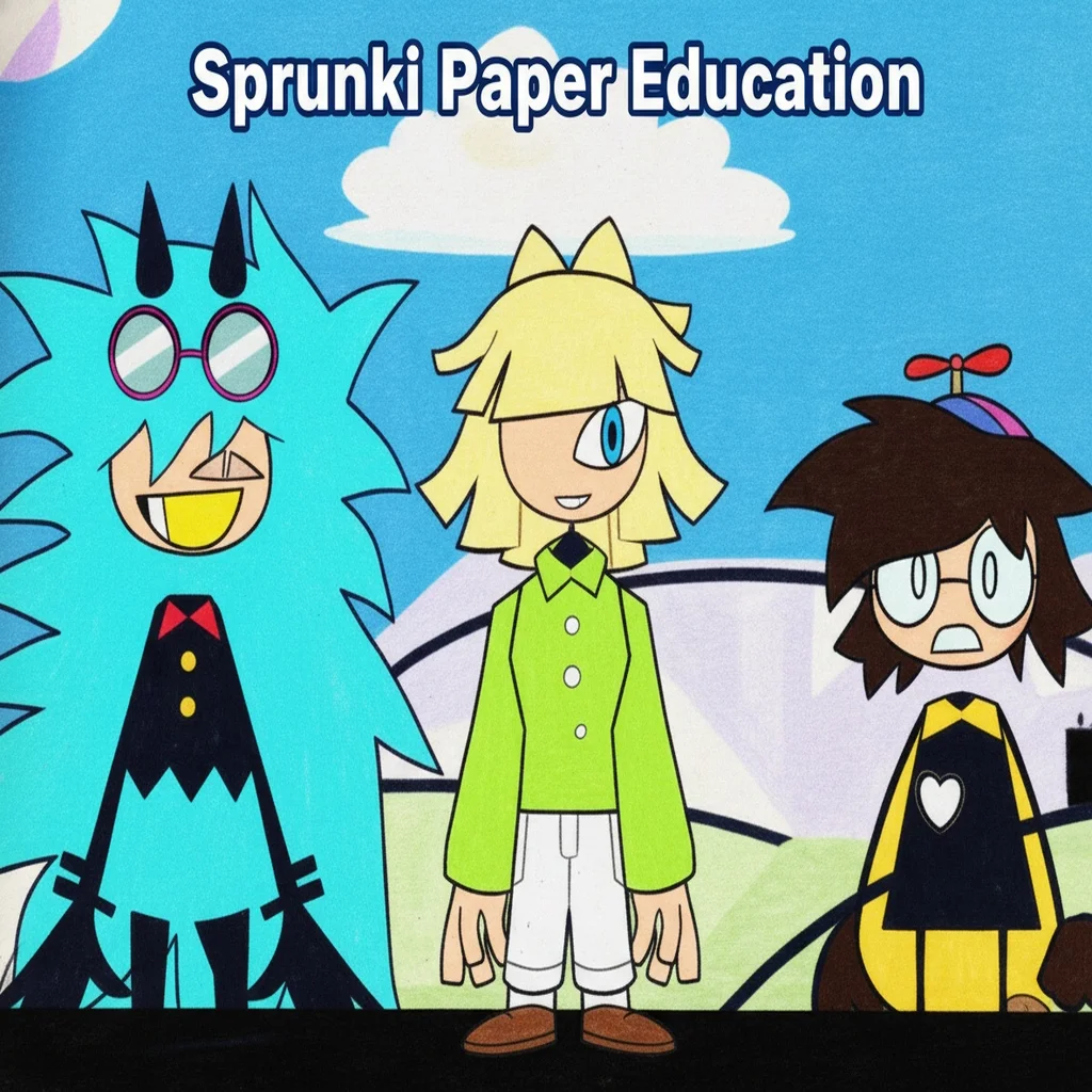 Sprunki Paper Education cover